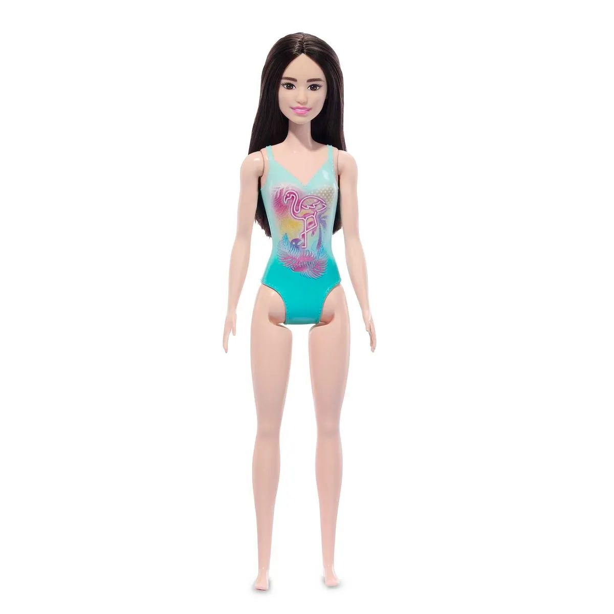 Barbie Beach Dolls - Black Hair, Blue One-Piece Swimsuit