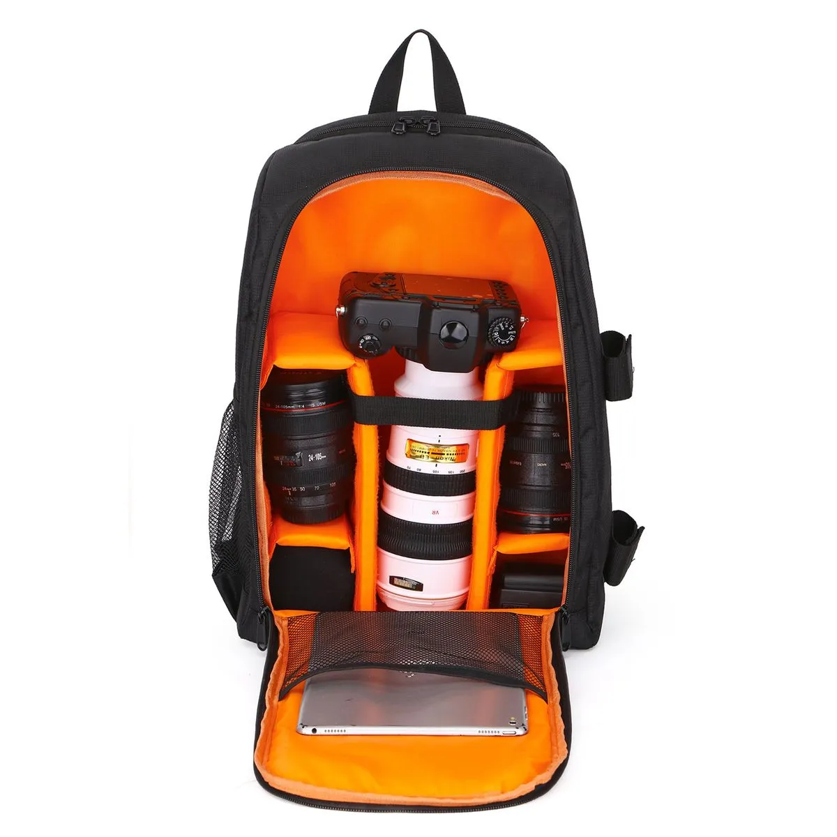 Professional Waterproof Camera Backpack Camera Bag For Canon Sony - Orange