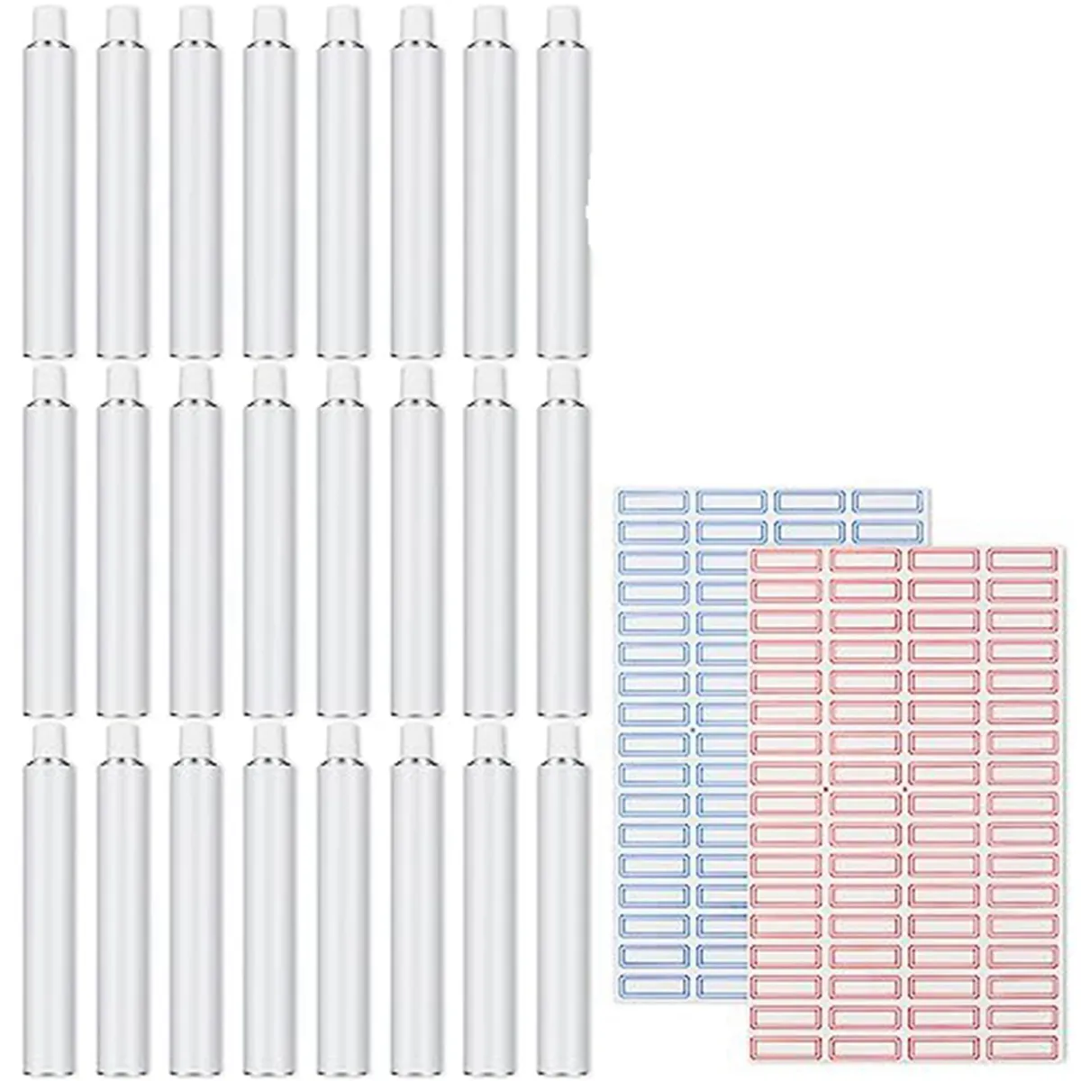 24 Pcs Empty Aluminum Paint Tubes 20 Ml Paint Tubes