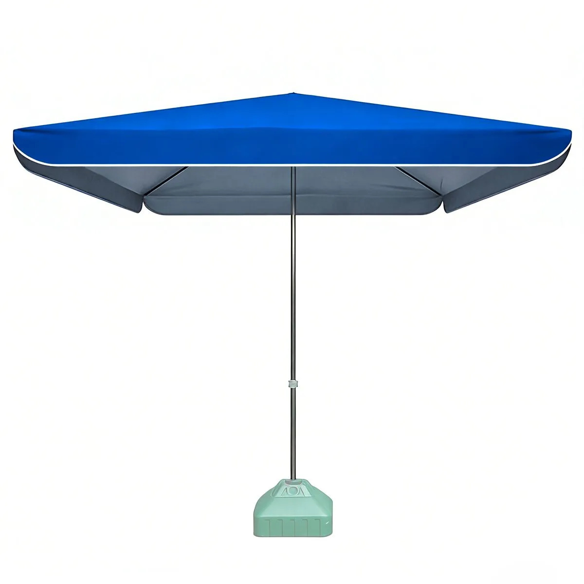3x3m Outdoor Portable Garden Umbrella, UV Resistant Garden Patio Parasol - blue