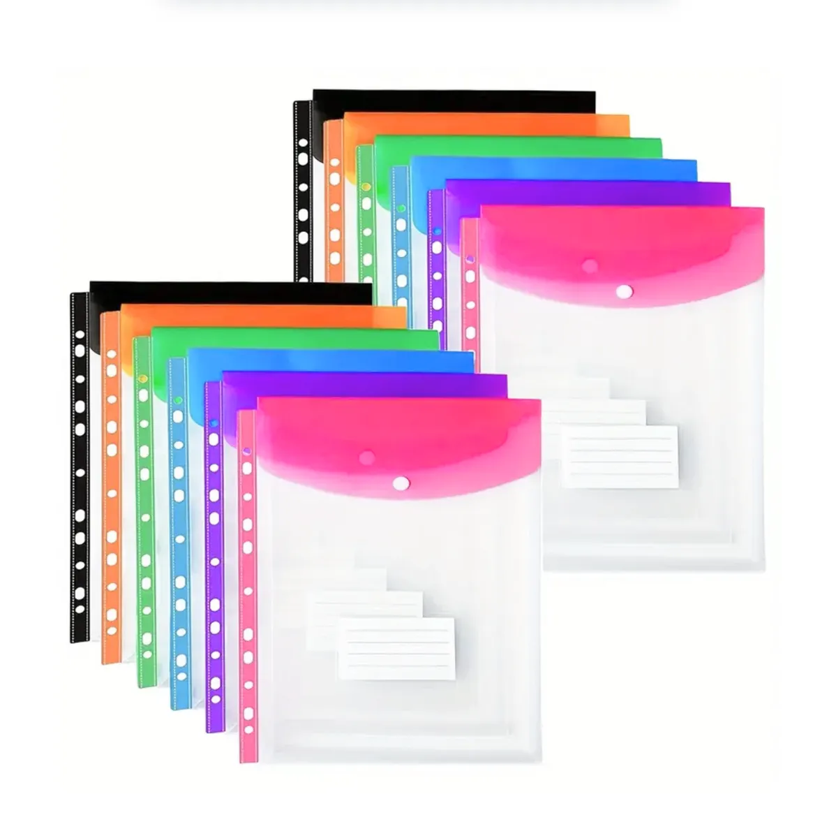 A4 Expanding Envelope File Sleeves - 12 Pack