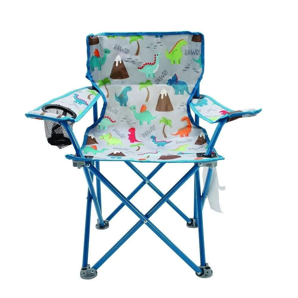 Crckt Kids Folding Camp Chair with Cup Holder & Safety Lock Less 55kg Boys