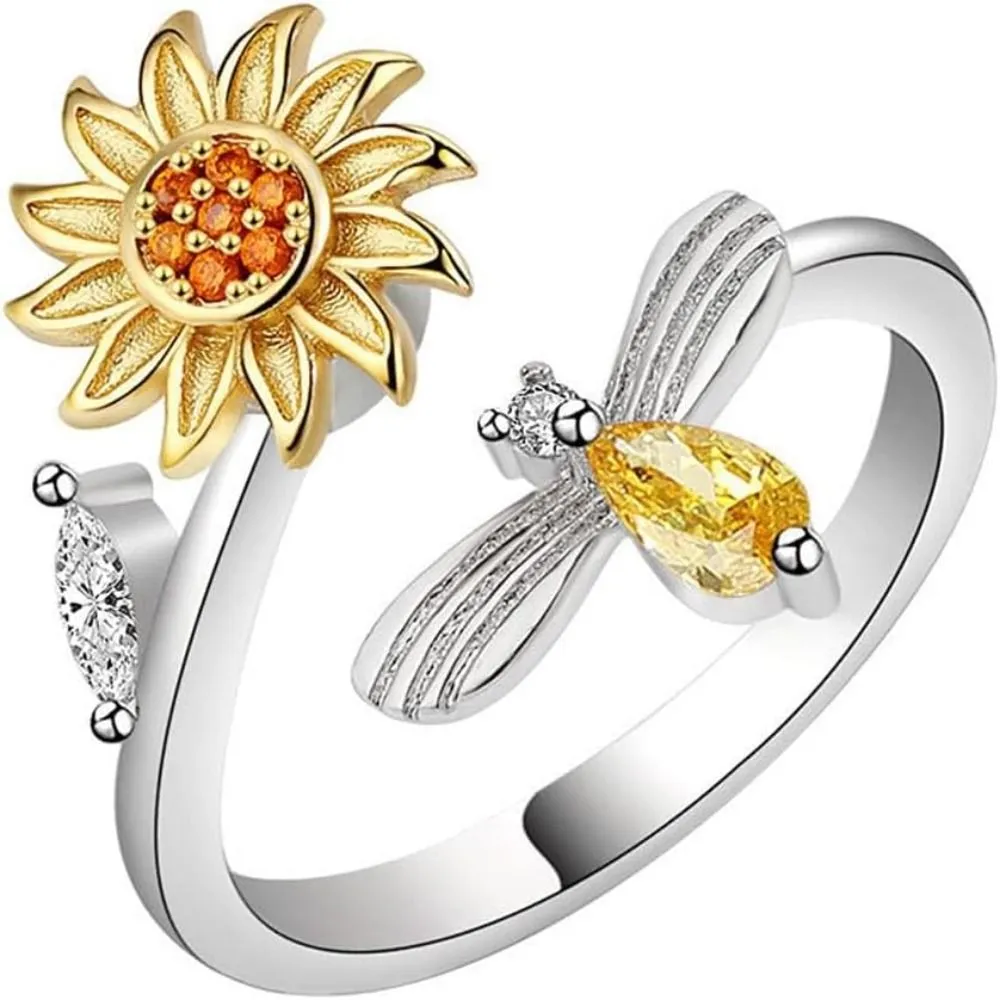 Rotating Ring Anxiety Relief Open Ring