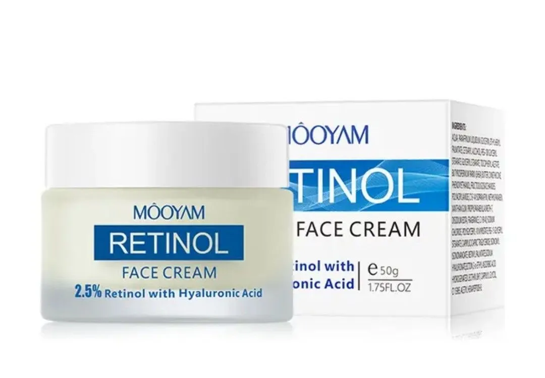 Retinol Face Cream with Hyaluronic Acid and Glycerin, Anti-Ageing