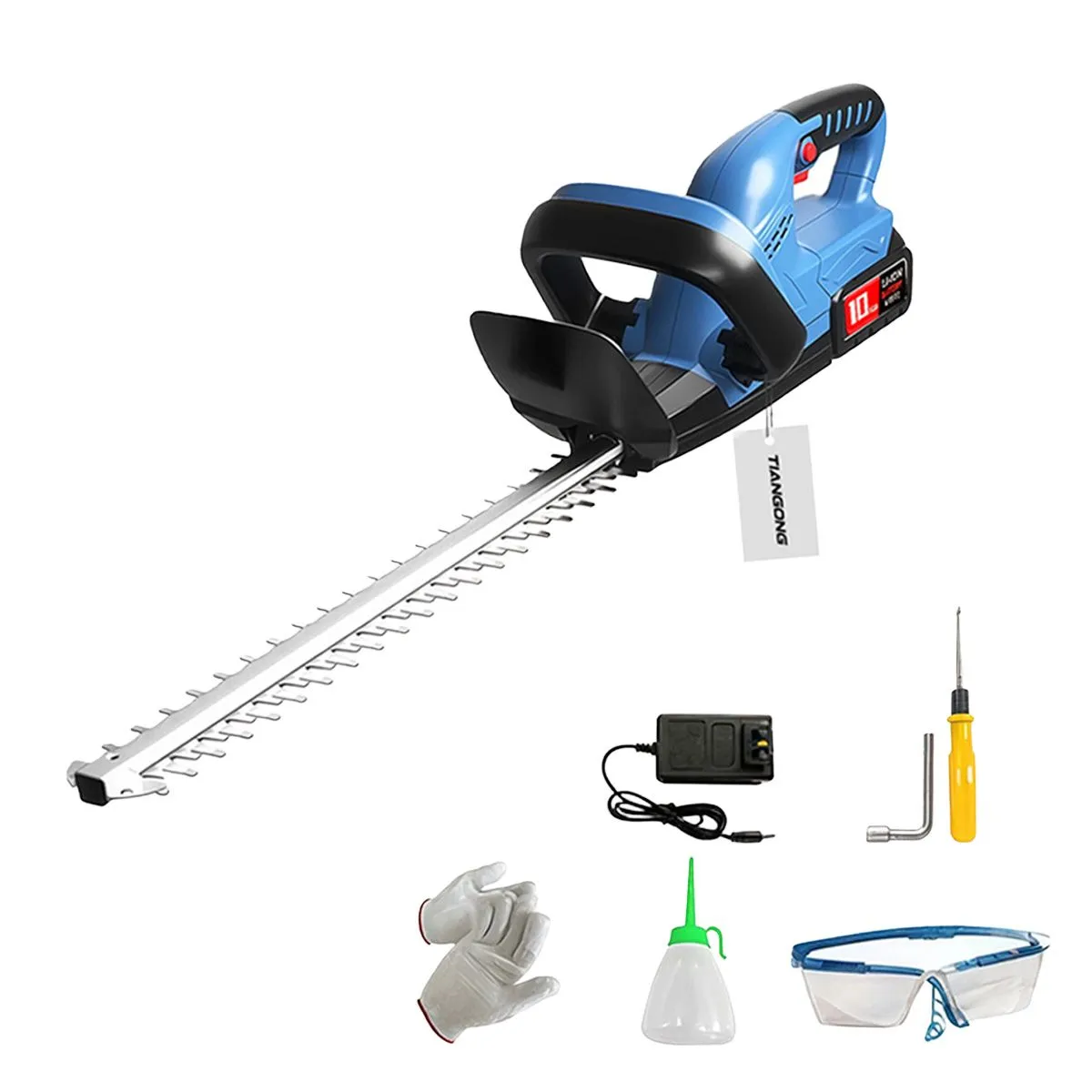 TIANGONG - 700W 21V Cordless Hedge Trimmer 50CM Electric Hedge Clippers