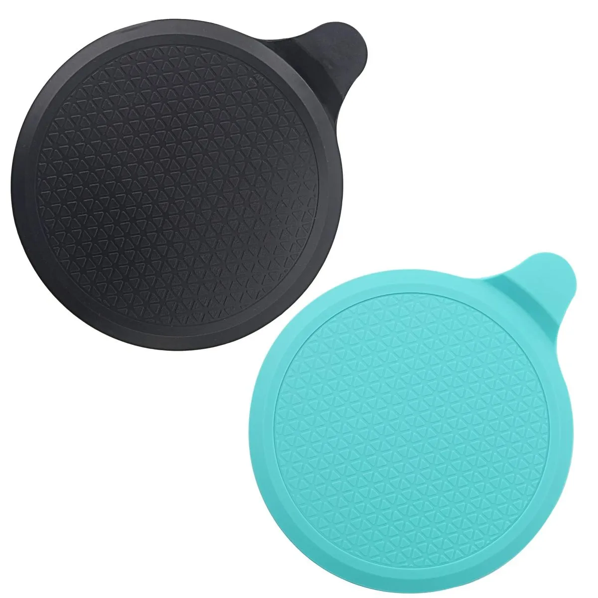 Multi-Use Silicone Drain Stopper, 6 Inch Plug for Bathroom, Kitchen - Black, Blue
