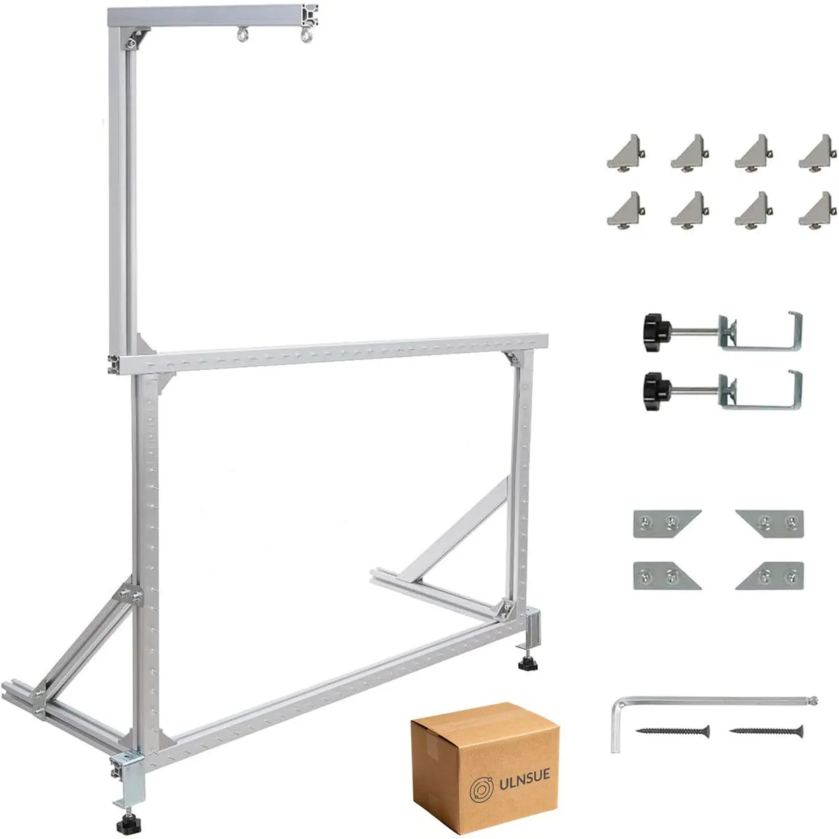 ULNSUE 90x70cm Rug Tufting Frame Kit Aluminum Metal Tufting Frame