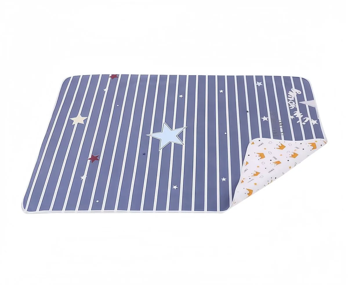 Double-Sided Waterproof And Breathable Diaper Pad, Blue,50x70 cm
