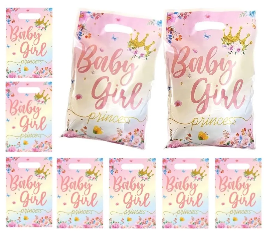 30-Piece Baby Girl "Princess" Themed Gift and Party Favor Loot Bags