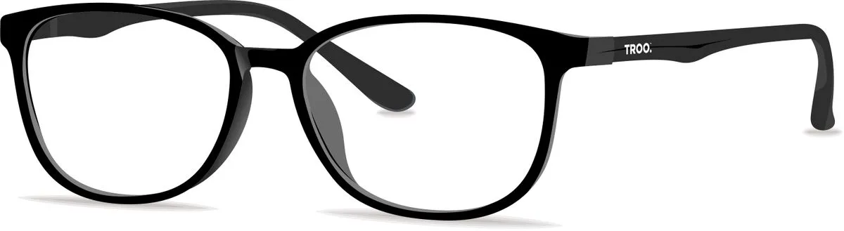 TROO Blue Light Blocking Clubmaster Glasses (Computer/Gaming/TV/Phone) - Black