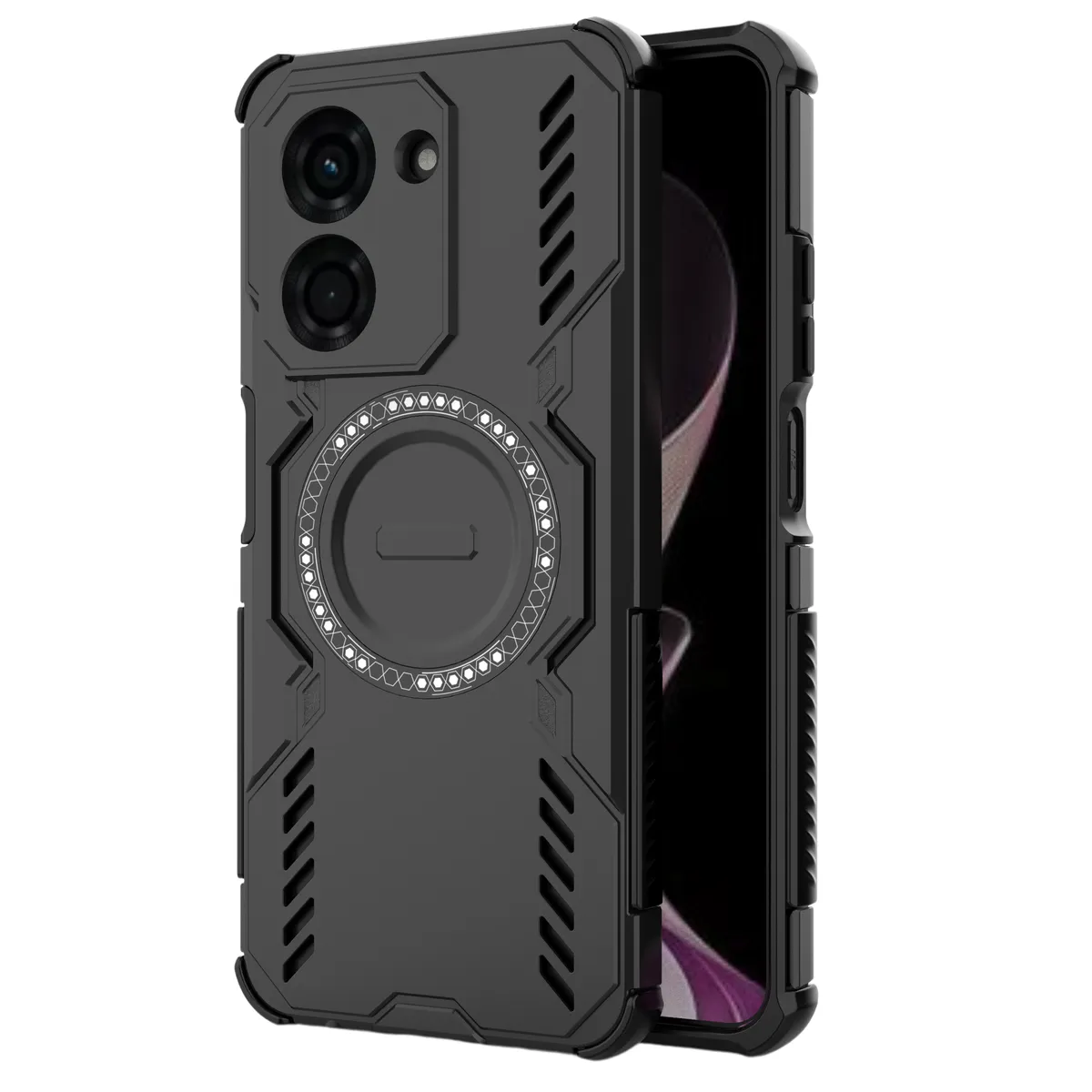 Ultra-Slim Wireless Magnetic Phone Case Compatible With Redmi A5 4G - Black