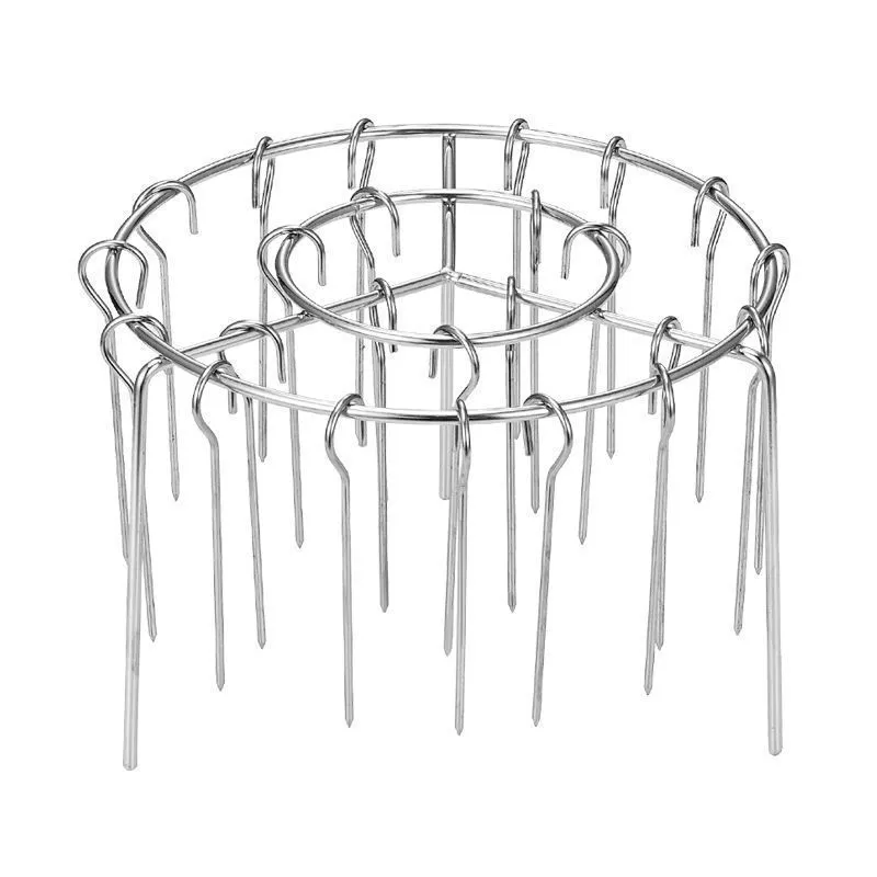 Stainless Steel Skewer Vertical Hanging Oven Barbecue Grill -24 Skewers