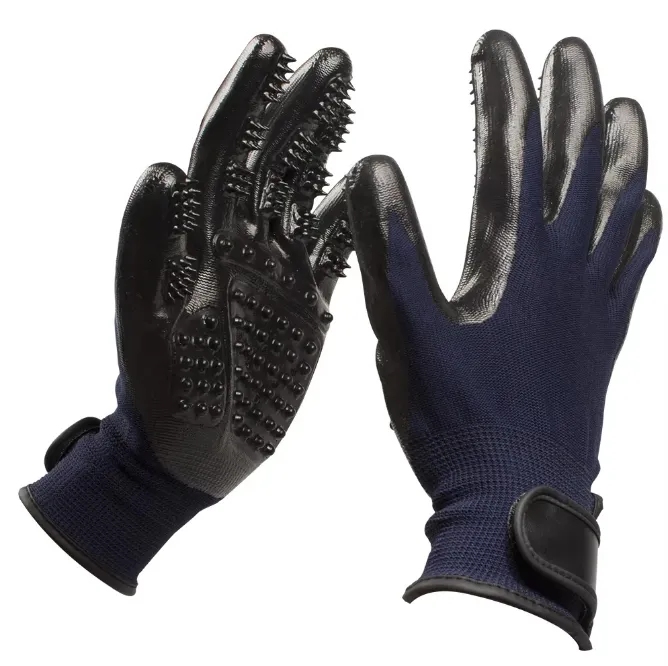 Brush Gloves for Cleaning the Fur of Dogs, Cats, or Other Pets