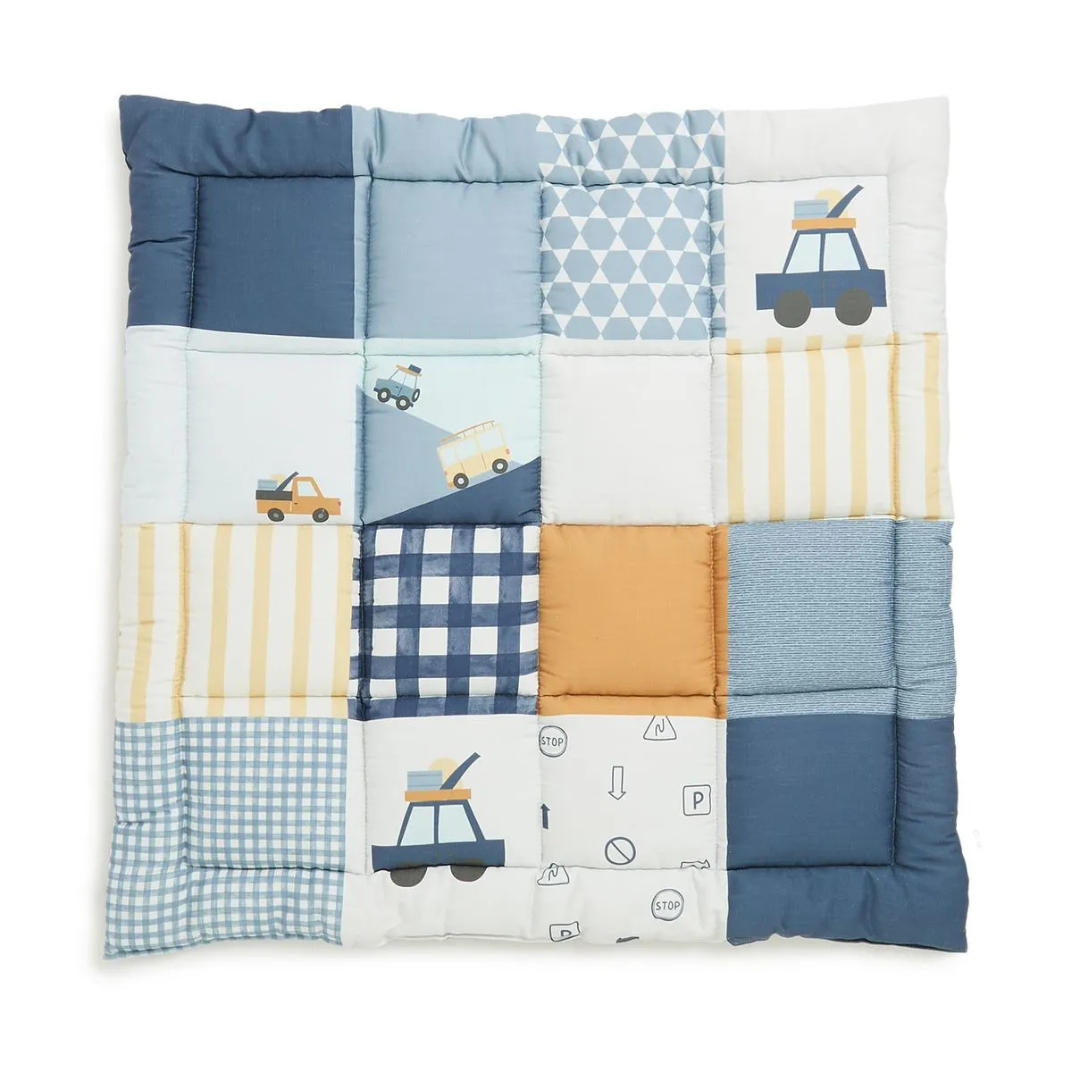 George & Mason Baby - Quilted Playmat - Cars