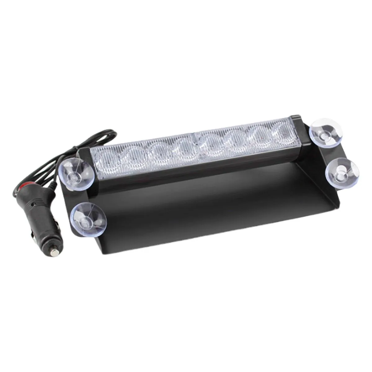 LED Emergency Strobe Lights Warning Flash Light Windshield Deck Split Light - White Light