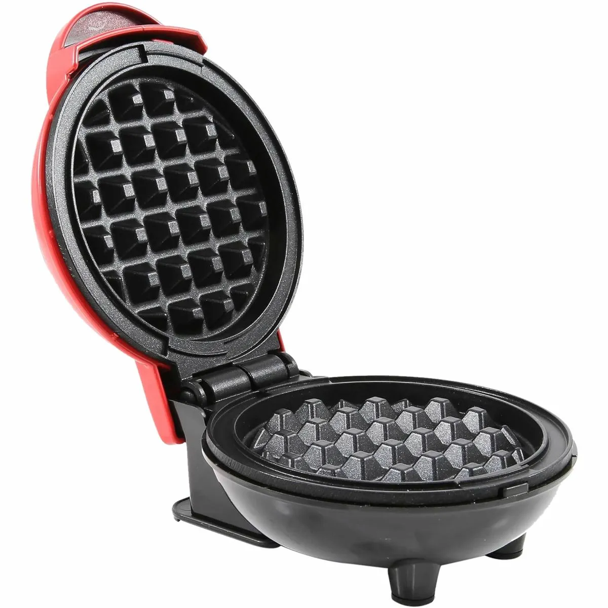 Mini Waffle Maker, Non-Stick Waffle Iron Machine, 10cm Round Cooking Plate