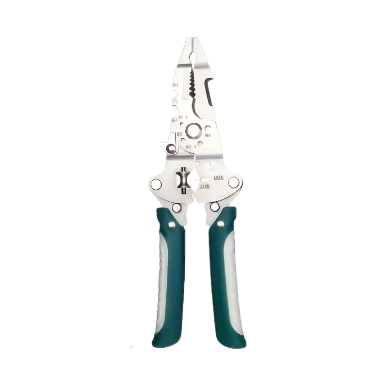Heavy-Duty Wire Stripper - Crimp, Cut & Twist, Ergonomic Foldable Design
