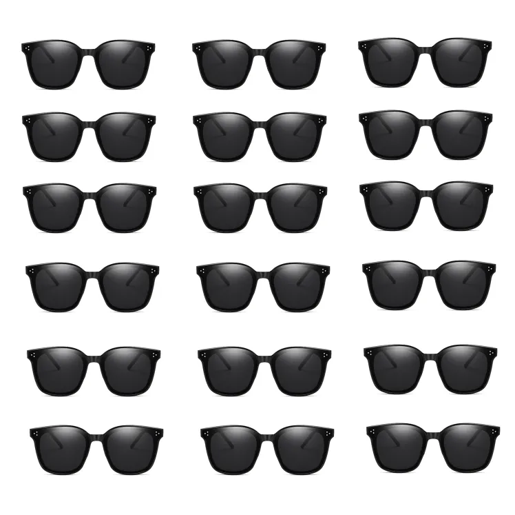Retro Style Adult Black Frame Sunglasses