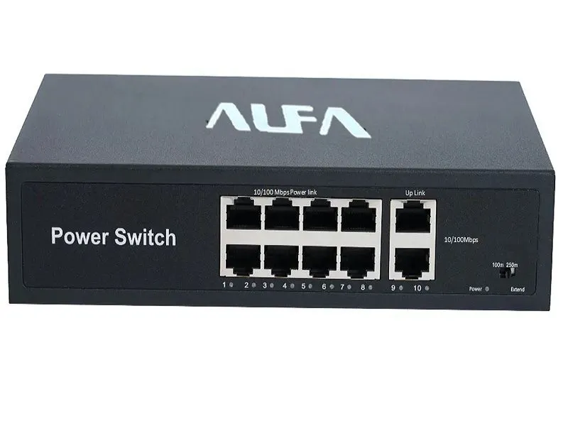ALFA 10 Port 120W Smart PoE Switch - Power & Efficiency Combined