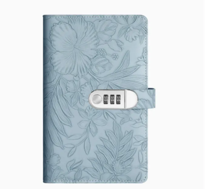 Deposit Certificate Storage Book with Combination Lock - Deposit - Blue