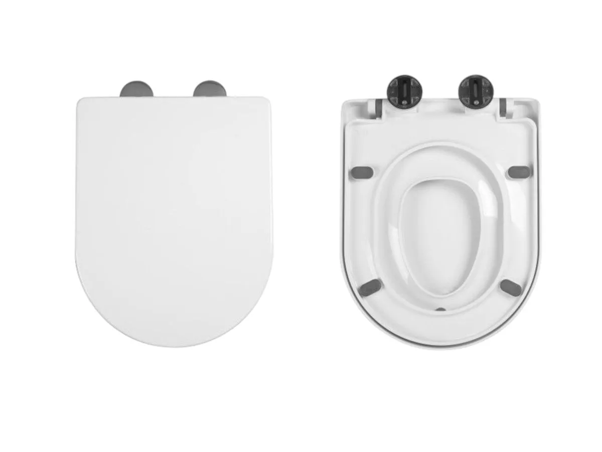 2-in-1 Toilet Seat with Built-In Toddler Potty Training Seat for Kids - Design 9001