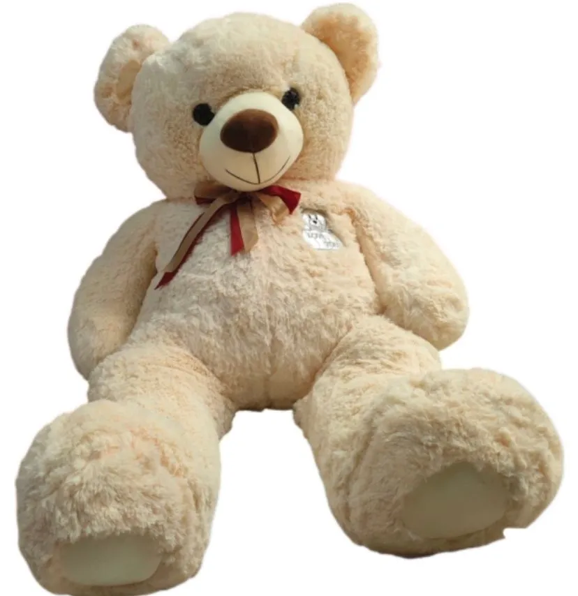 Big Stuffed Teddy Bear - cream white