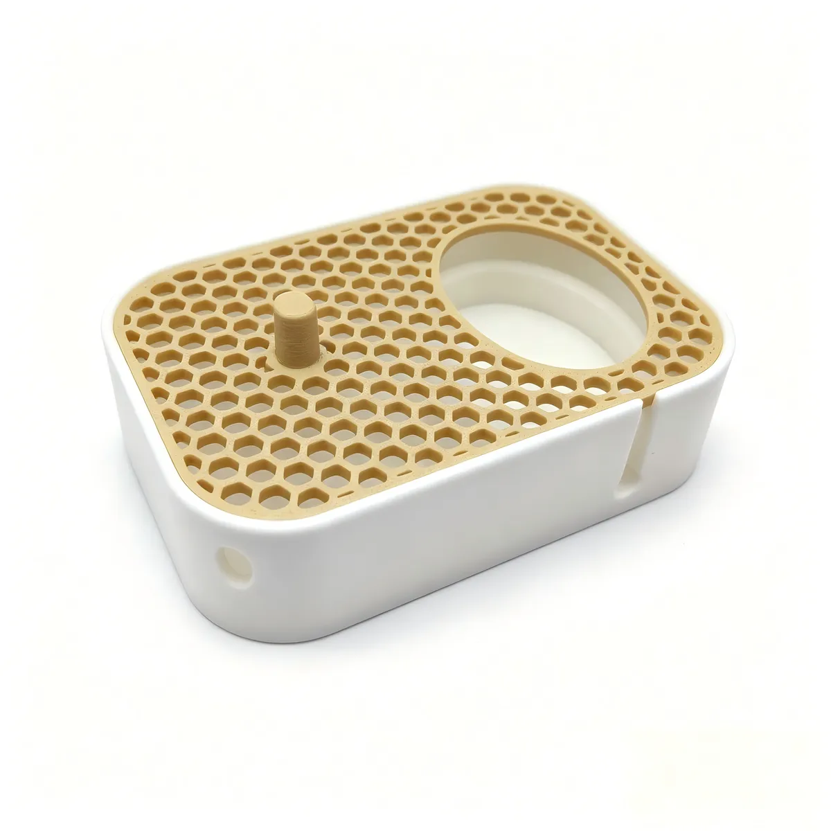 Fits Oral B Electric Toothbrush Holder, Dual Slot Honeycomb Drip Tray Stand
