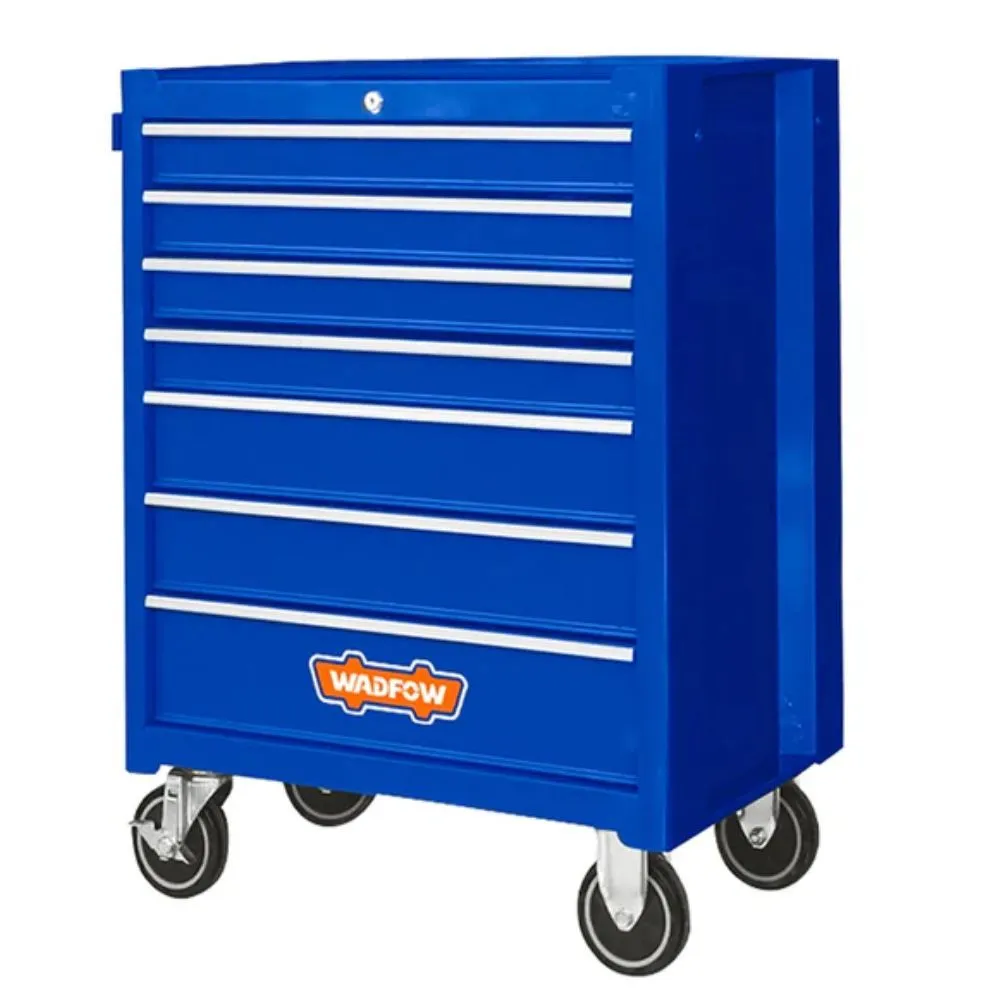 Wadfow - Heavy-Duty Steel Tool Trolley with 7 Drawers -211 Pieces