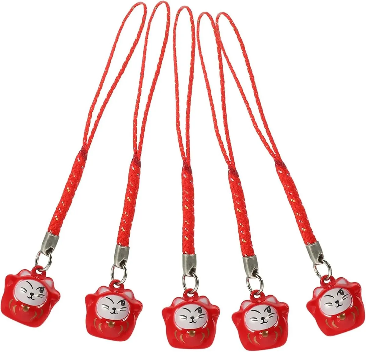 Fortune Cat Copper Bell Bag Pendants Creative Mobile Phone Chain Charms