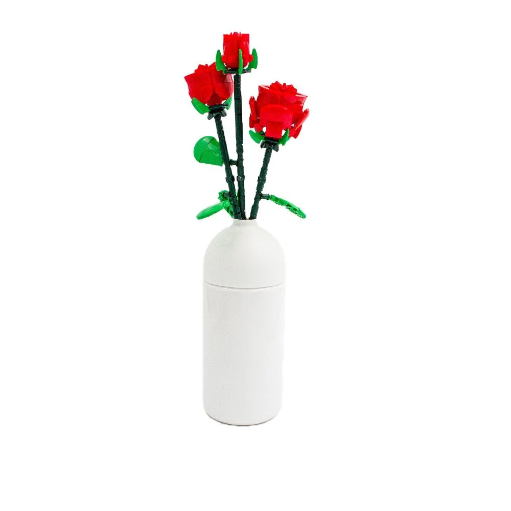 Sluban Building Set: Pleyerid - Flowers - Red Rose - 258 Piece