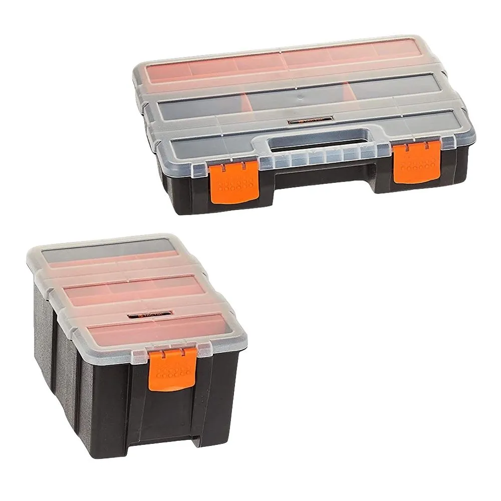 Tool Fishing Heavy Duty Components Storage Case Set Of 2