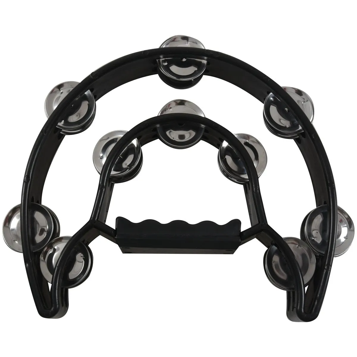 Double Half Moon Music Tambourine Percussion Tamborine Drum