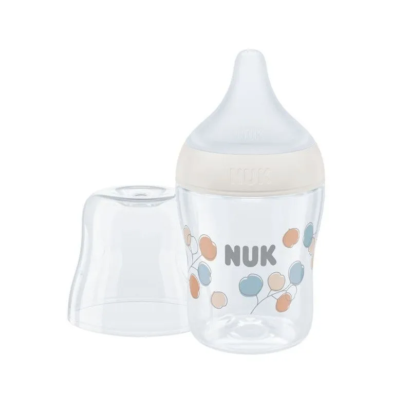 NUK Perfect Match Baby Bottle - 0+ Months Teat, Slow Flow, 150ml - Cotton