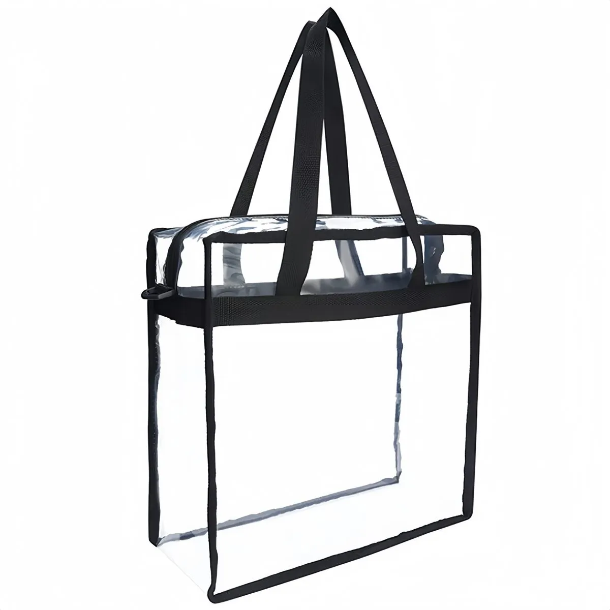Large Transparent Tote Bag with Zipper Clear Tote Bag for Gym Sports