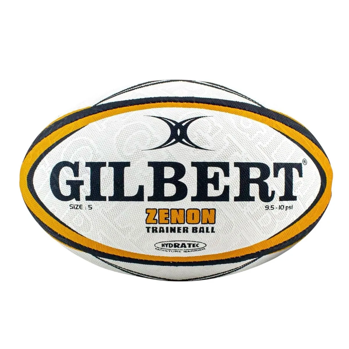 Gilbert Zenon Rugby Ball Size 5 Yellow