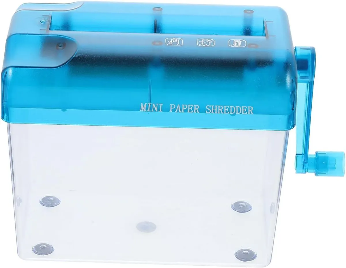 Desktop Manual Shredder Handheld Shredding Machine for Home and Office Use