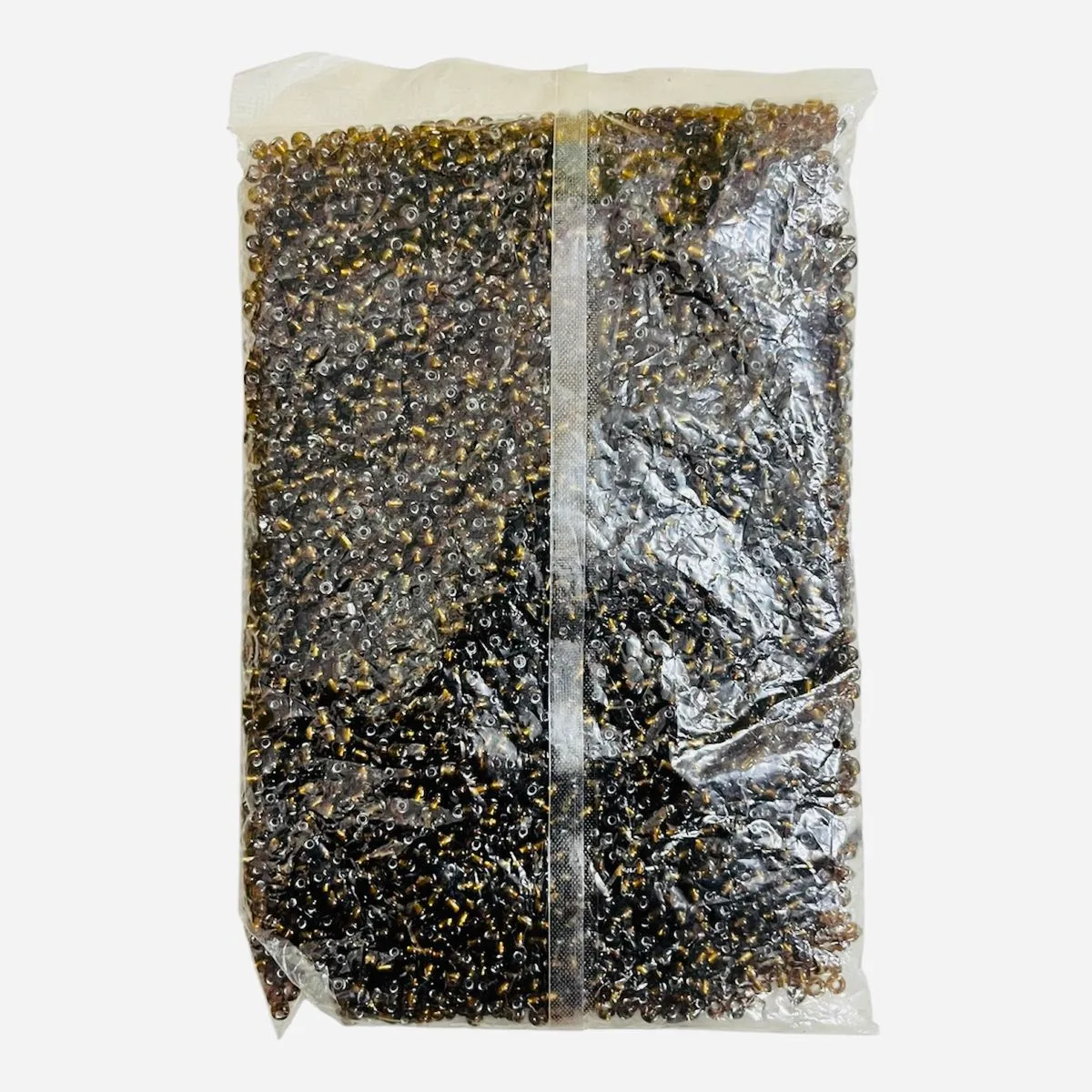 Decorative Glass Seed Beads - Mix for Crafts & Jewellery Making - Black, Gold