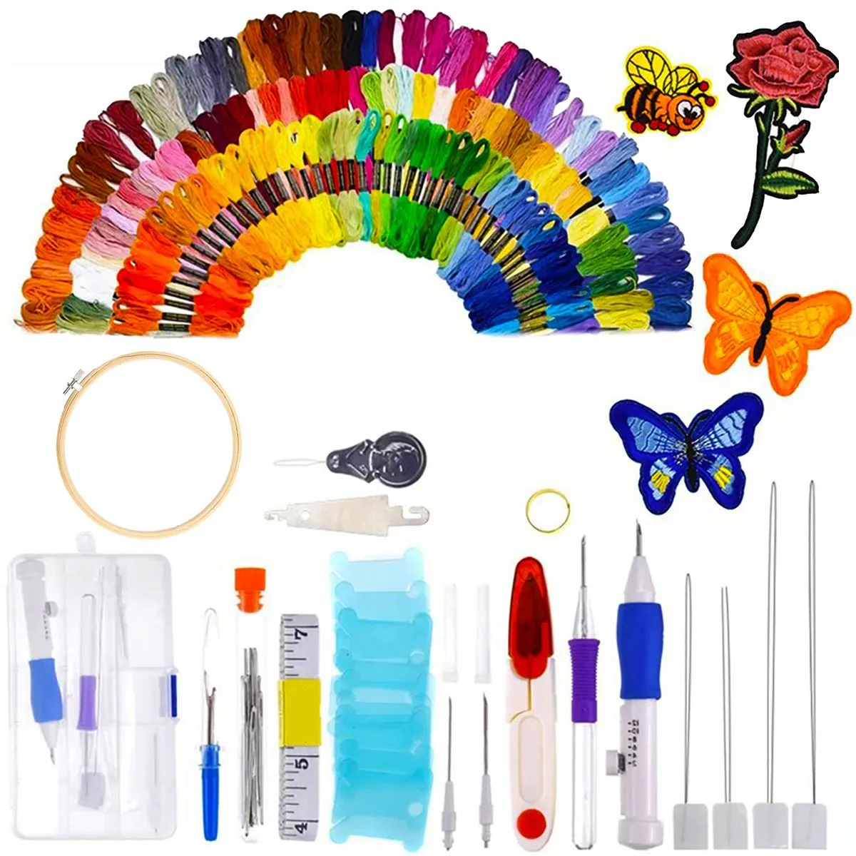 Magic Set Sewing Needlework DIY Embroidery Pen Cross Stitch Kit - 150 Colors