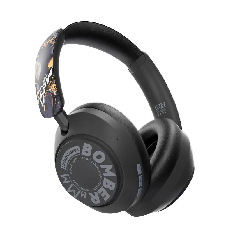 Head Mounted Bluetooth Earphones, Gaming Earphones For Esports - Black