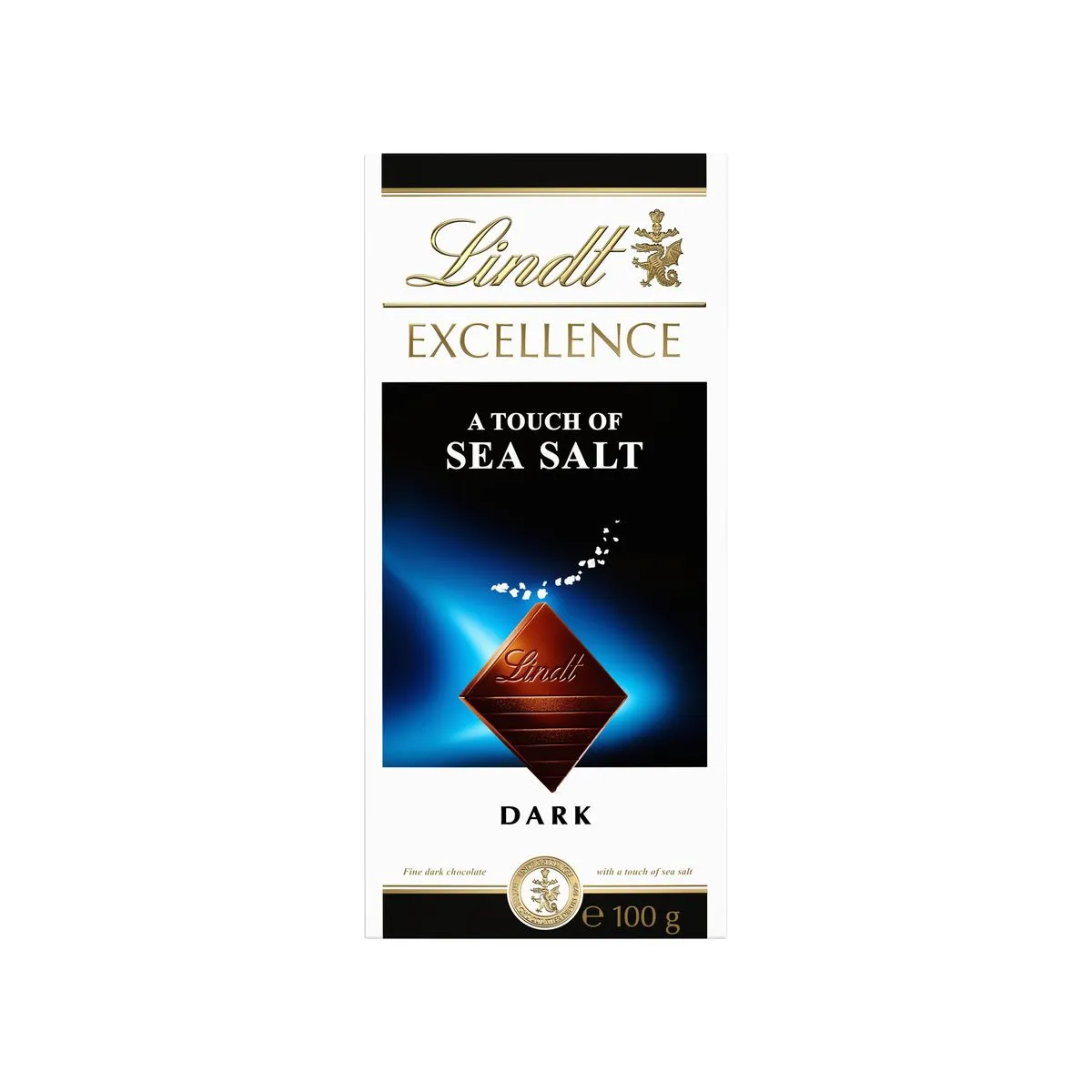 Lindt Excellence Sea Salt Dark Chocolate Slab 100g
