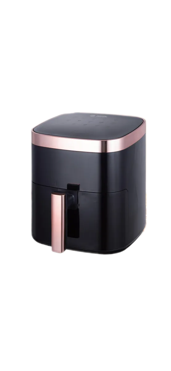 Royal Homeware 6L Air Fryer - Digital Controlled - Black with Champagne Gold