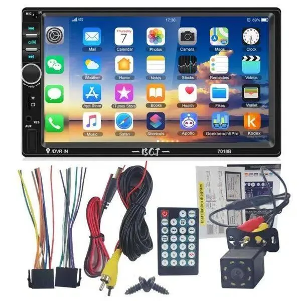 Car Radio Double Din Car Stereo 7" LCD Touch Screen in-Dash Head Unit - BCJ