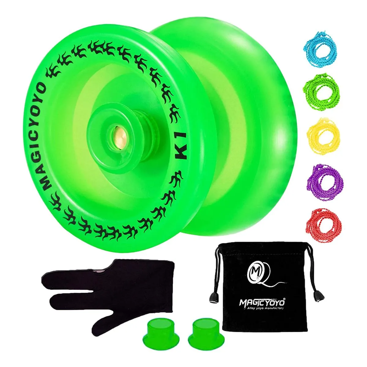 Magicyoyo Responsive Yoyo K1-Plus With Yoyo Sack Green