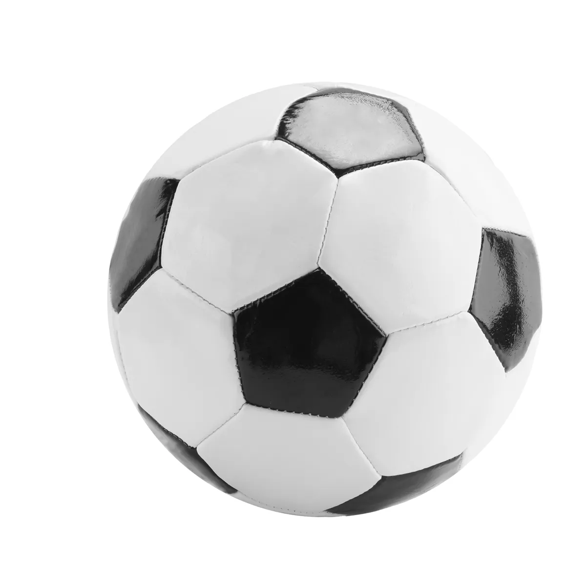 Size 5 Professional Training Soccer Balls Pu Leather Black White
