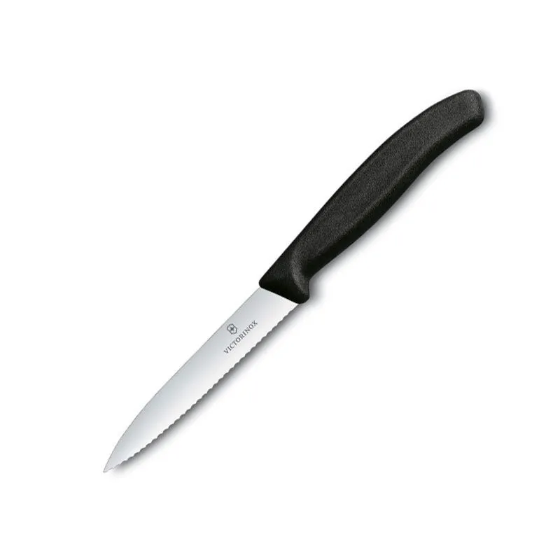 Victorinox Swiss Classic Paring Knife Serrated Edge - 10cm - Black