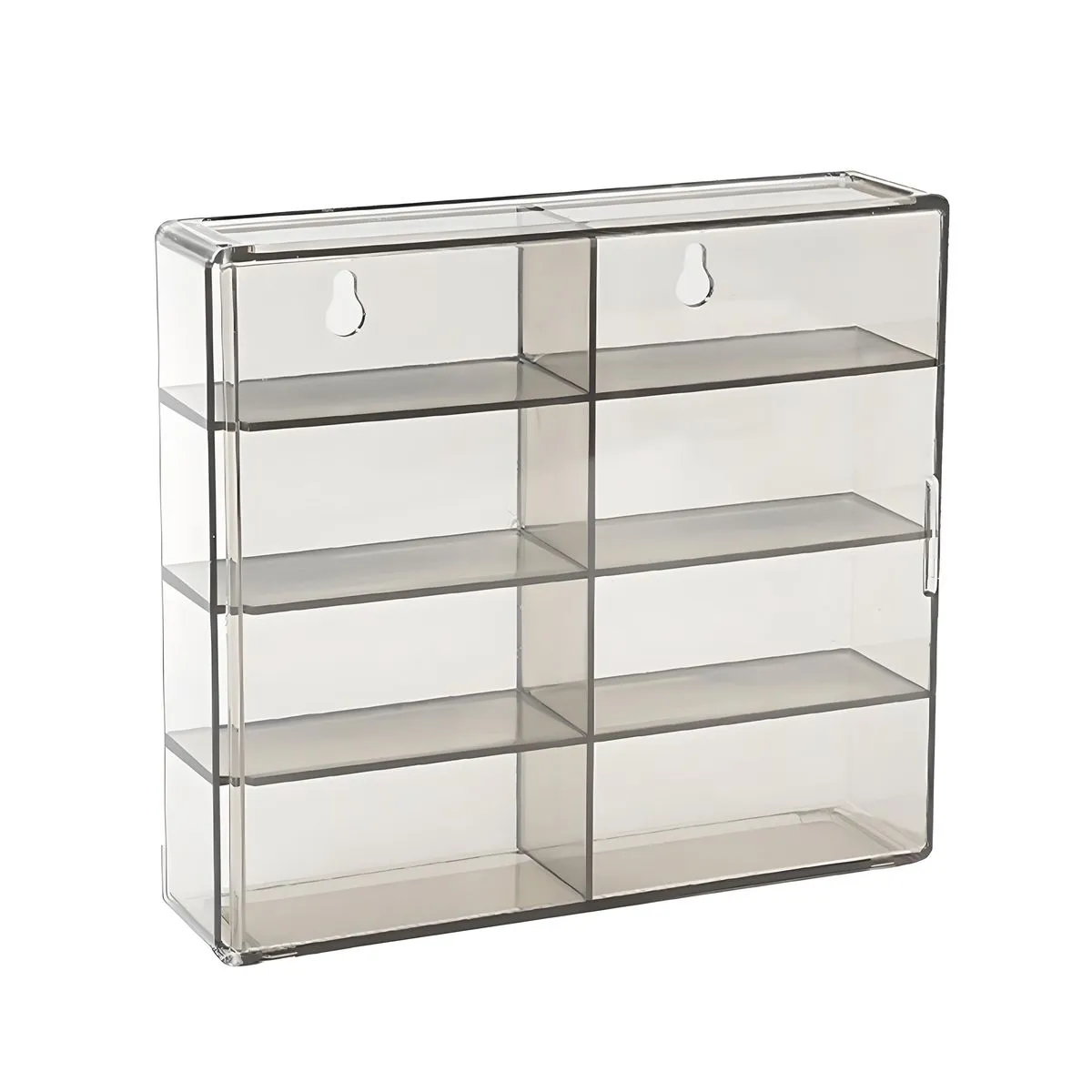 Display Case Compatible with Hot Wheels, Stackable Toy Car Storage - Grey