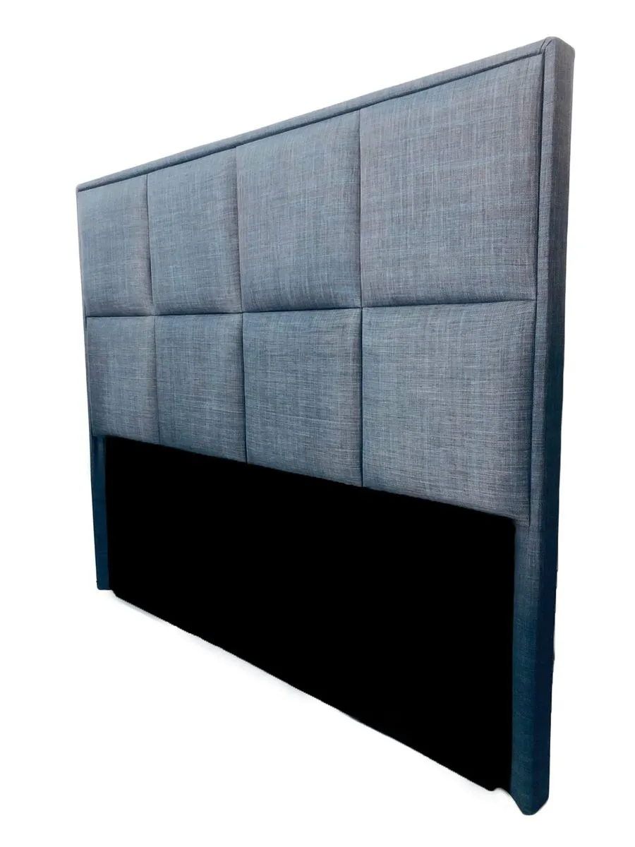 Fubu - Bed Headboard Queen Size - Blue Beige