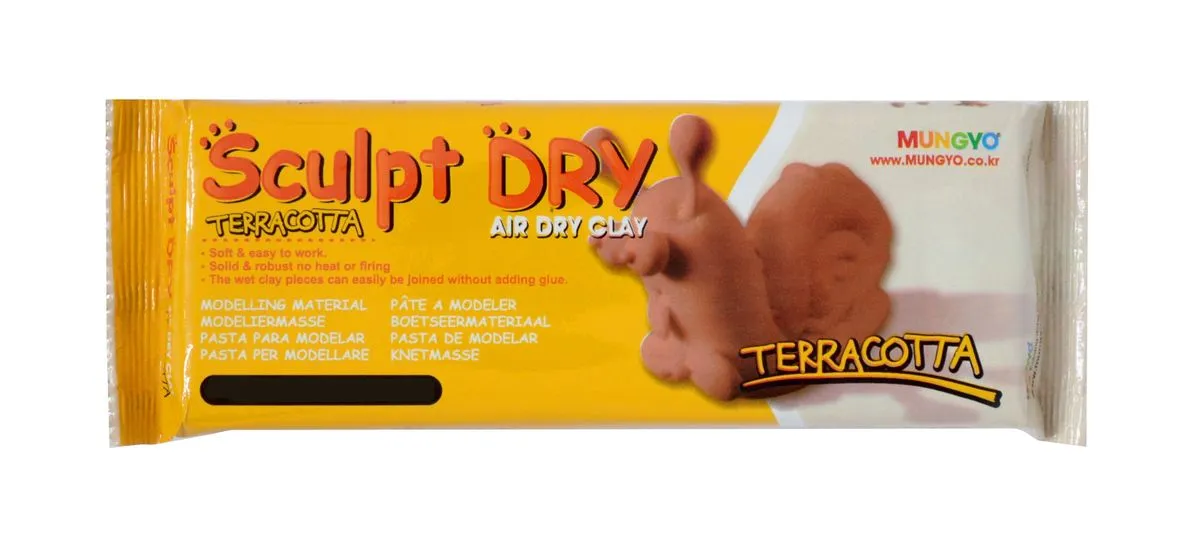 Mungyo Sculpt Dry Clay 500g - Terracotta