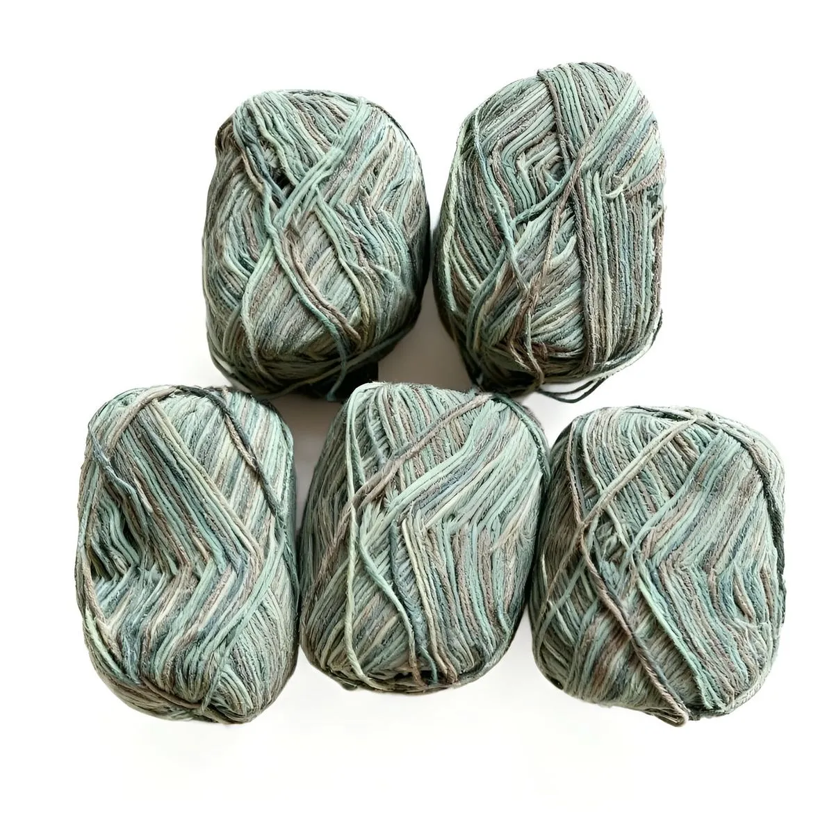 5 Pcs Milk Cotton Yarn for Crochet & Knitting - Green