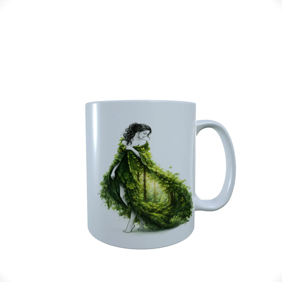 Elaris Elemental Forest Dress Coffee Mug - Nature Art Design